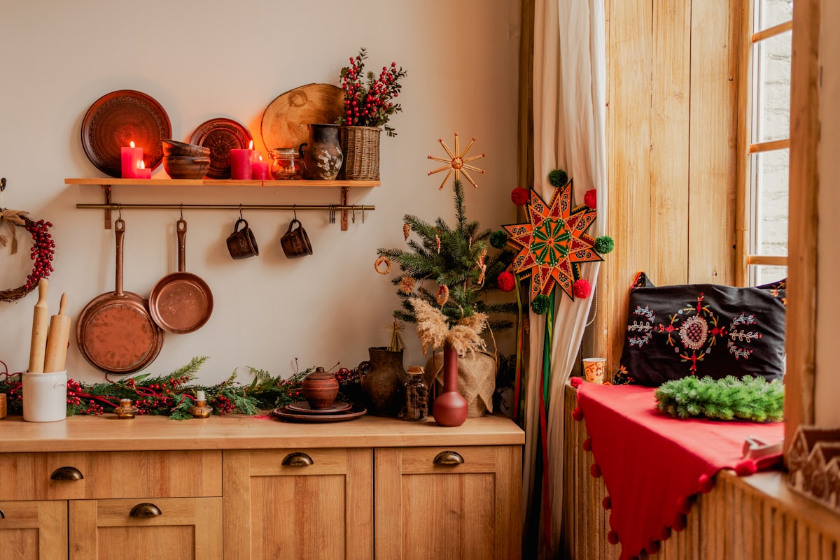 Ukrainian Christmas traditional interior related to Cozy Up Your Kitchen with Country Style Curtains and Valances