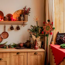 Ukrainian Christmas traditional interior related to Cozy Up Your Kitchen with Country Style Curtains and Valances