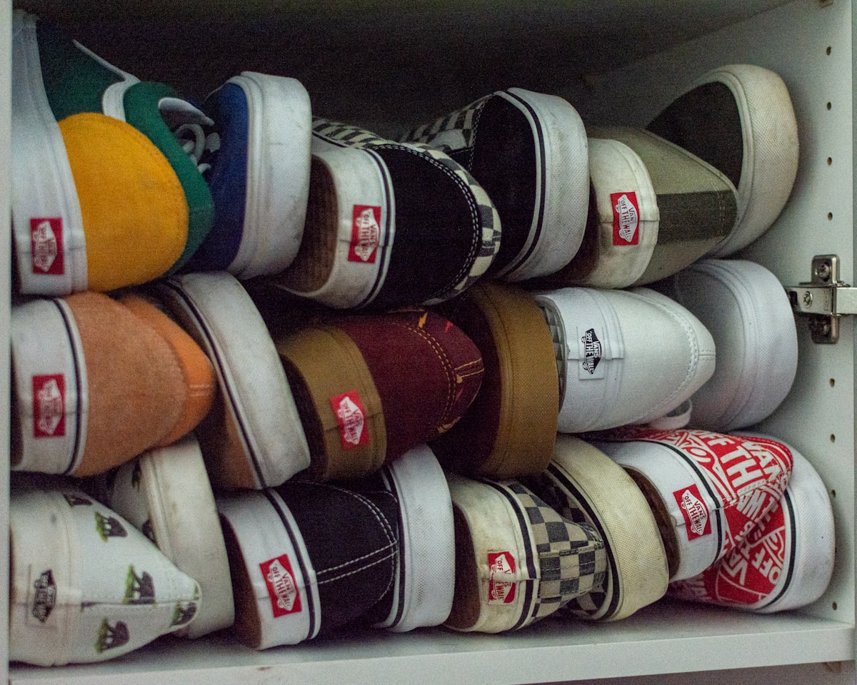 Vans shoes lot related to Transform Your Entryway with These Shoe Organizer Ideas
