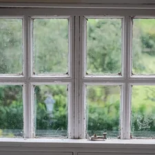 View from an attic window at Plas Cilybebyll related to Elevate Your Windows with DIY Style: Make Your Own Valances