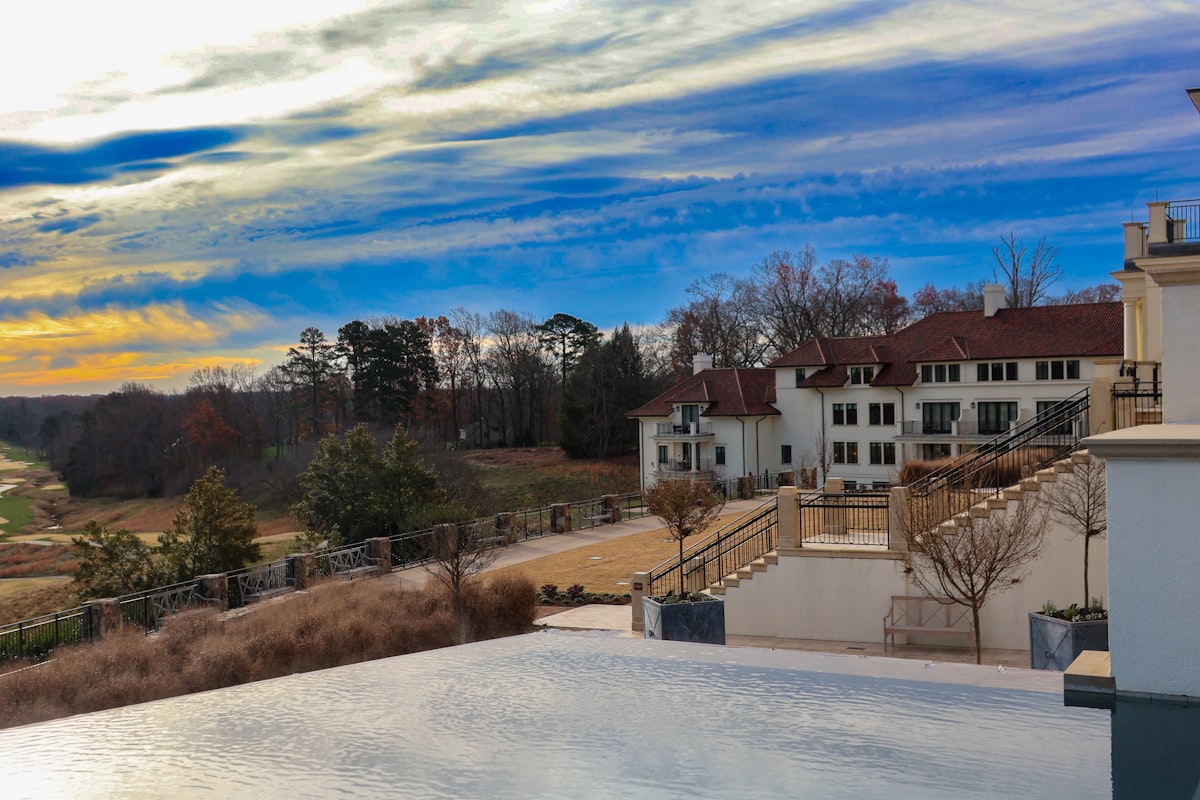 View of the golf course from property related to Romantic Getaway at Virginia's Finest Bed and Breakfast Winery