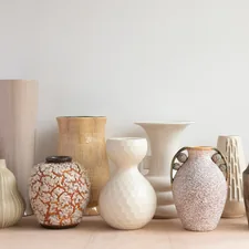 white and brown ceramic vase related to Style and Function: Your Pottery Barn Entryway Bench & Shelf Awaits