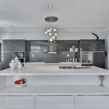 white and brown kitchen counter related to Elegant Modern Kitchen Valances Ideas