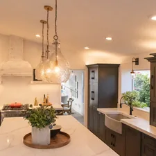 white and brown kitchen island related to Timeless Elegance: The Mission Style Sideboard