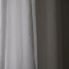 white and gray plaid curtain related to Shop Fabric Shower Curtains with Valance