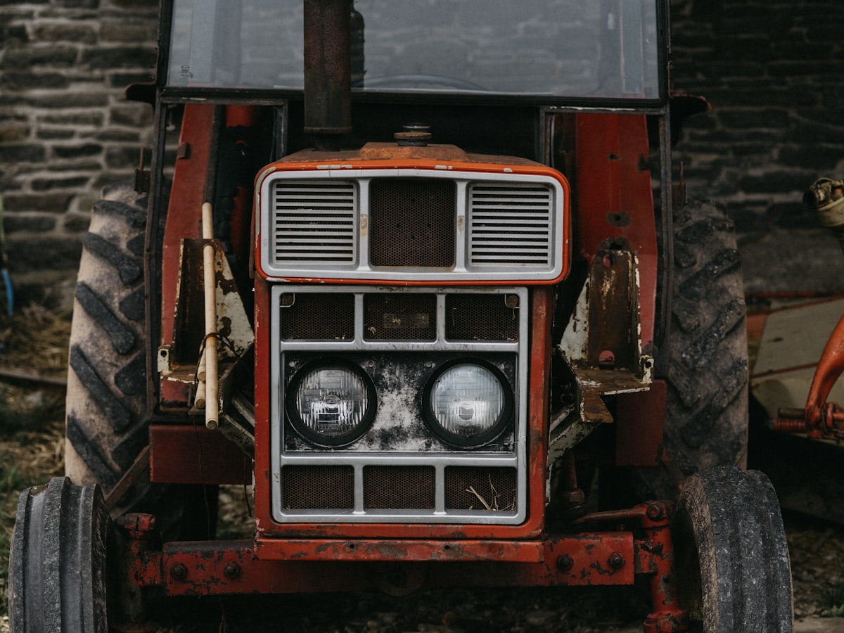 white and red truck related to Transform Your Child's Room with a Tractor Bedding Set