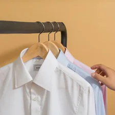 white button up shirt on black clothes hanger related to Securely Hang Your Valances with Reliable Replacement Clips