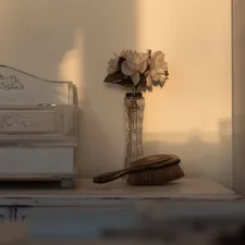 White furniture and brush related to Shabby Chic Sideboards: Rustic Elegance for Your Home