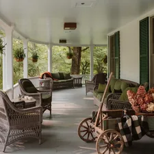 Wraparound Porch (IG: @clay.banks) related to Country Swags and Valances